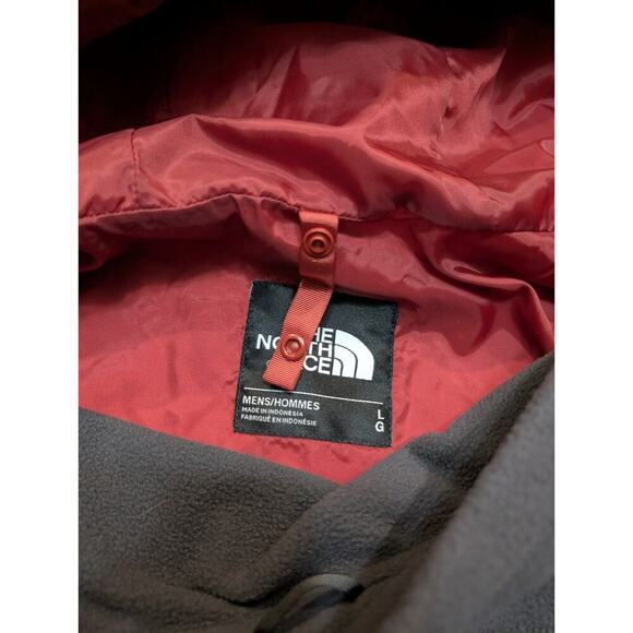 The North Face Atlas Triclimate Jacket Mens L Red Gray Hooded Fleece Liner - Picture 10 of 14